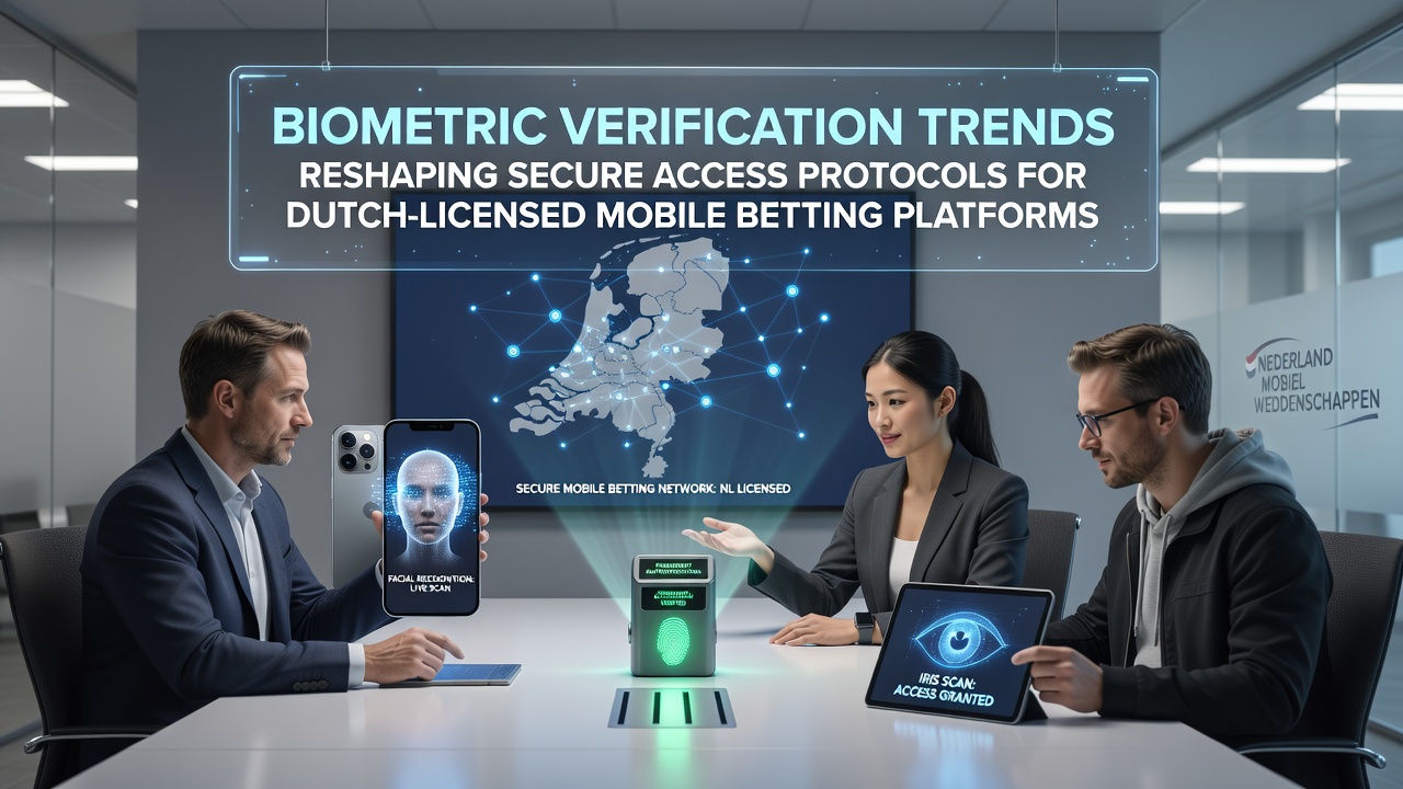 Biometrische verificatie in mobiele gokapps met gezichtsherkenning en vingerafdrukscans op Nederlandse platforms