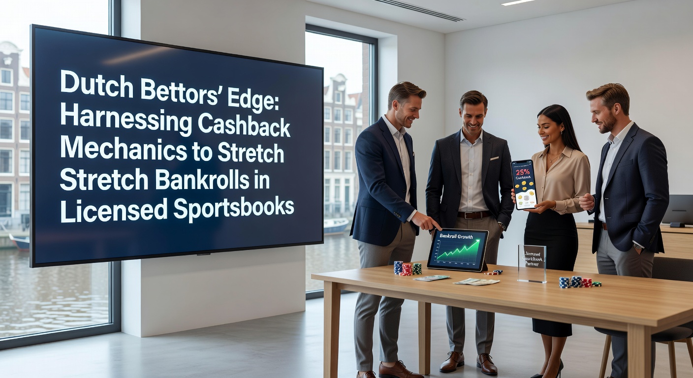 Grafiek met cashback percentages en bankrollgroei bij Nederlandse sportsbooks, illustrerend hoe returns de speelduur verlengen