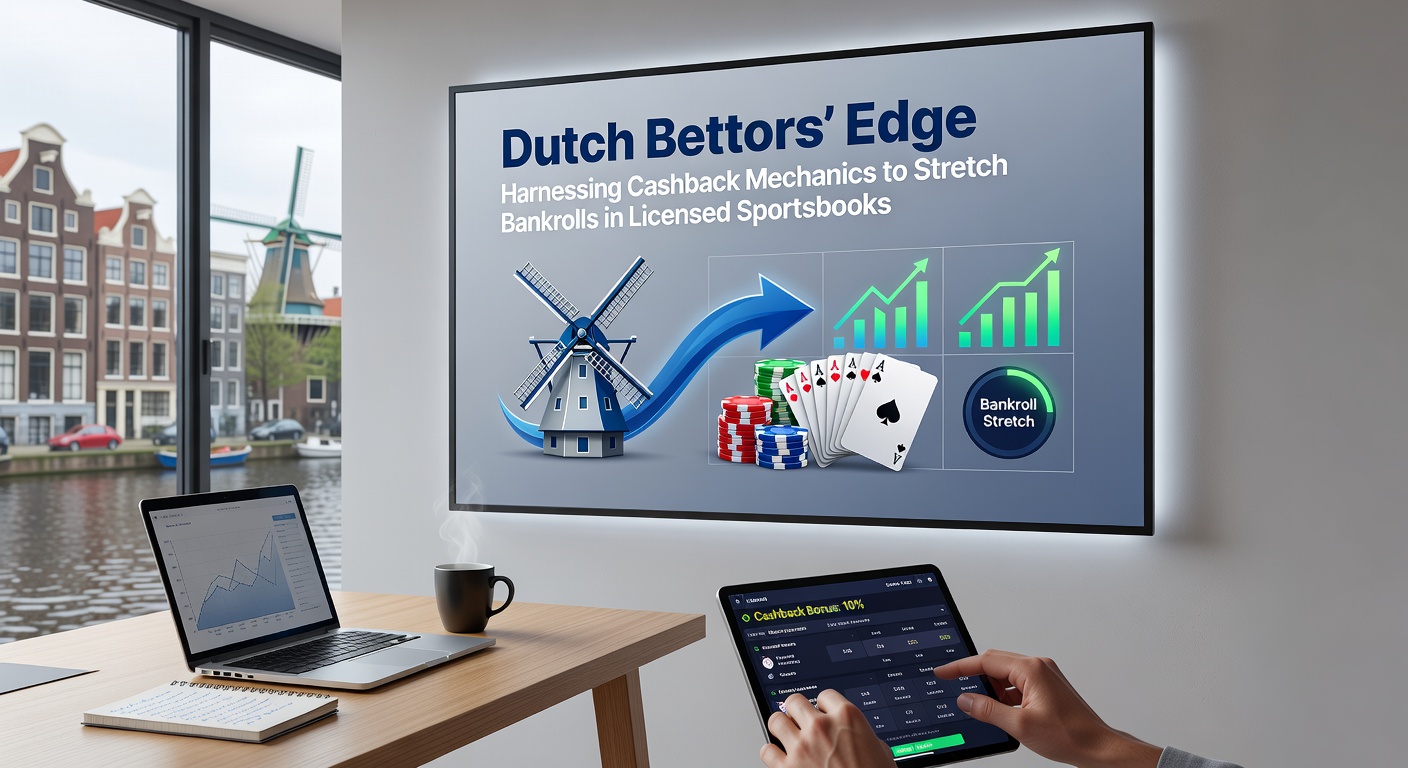 Voorbeeld van een cashback calculator op een Nederlands sportsbook dashboard, met grafieken van maandelijkse returns en bankroll projecties