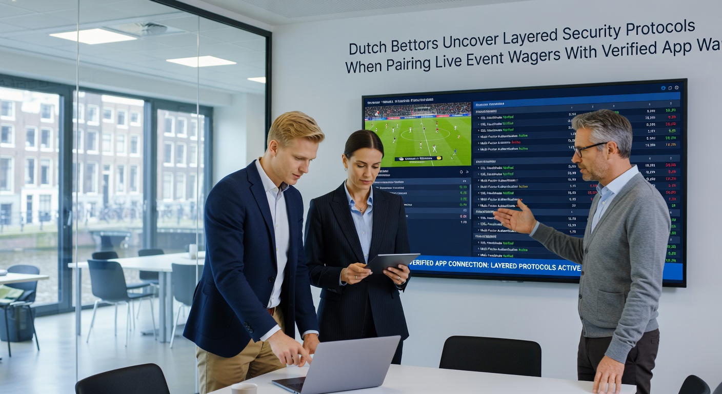 Diagram van gelaagde beveiliging bij app-wallets voor live weddenschappen