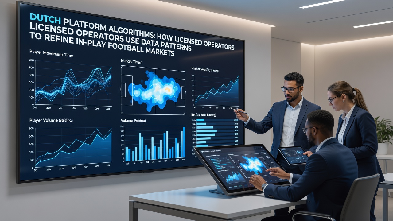 Visualisatie van algoritmes die datapatronen analyseren voor live voetbalmarkten op Nederlandse platforms