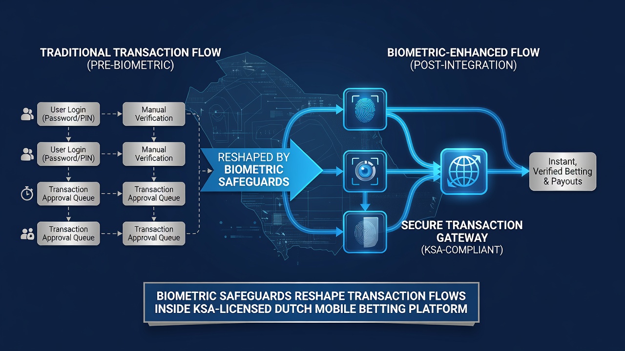 Transactiestromen en biometrische controles in KSA-platforms