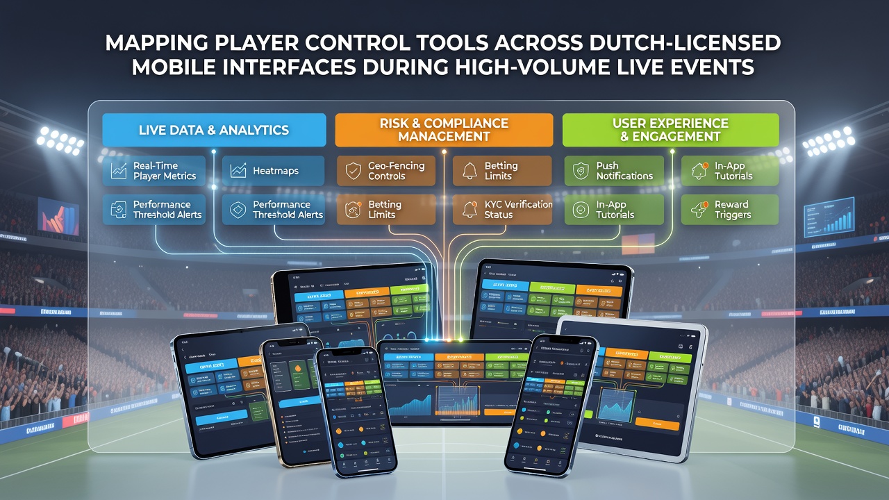 Detailweergave van realtime controlefuncties in mobiele betting apps tijdens hoog-volume live events