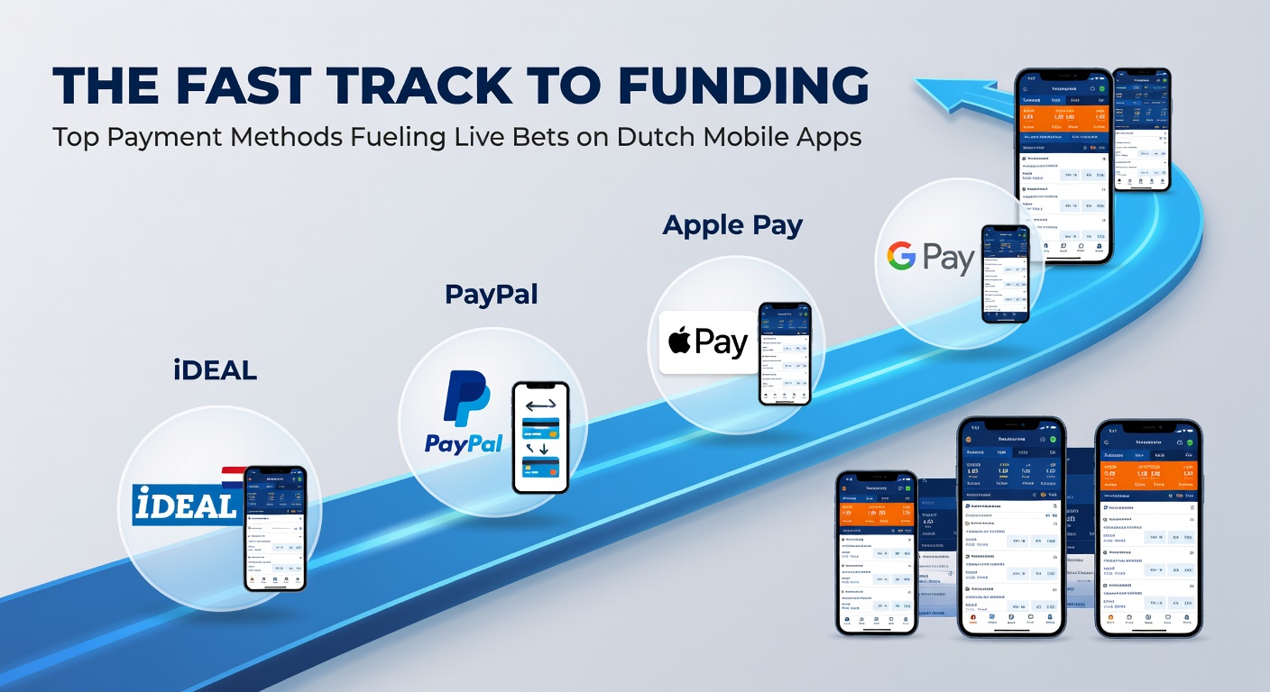 Grafiek met groeicijfers van betaalmethoden voor live betting in Nederland, met iDEAL en Apple Pay bovenaan